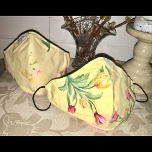 SOLD! Spring tulips yellow face masks nose pc